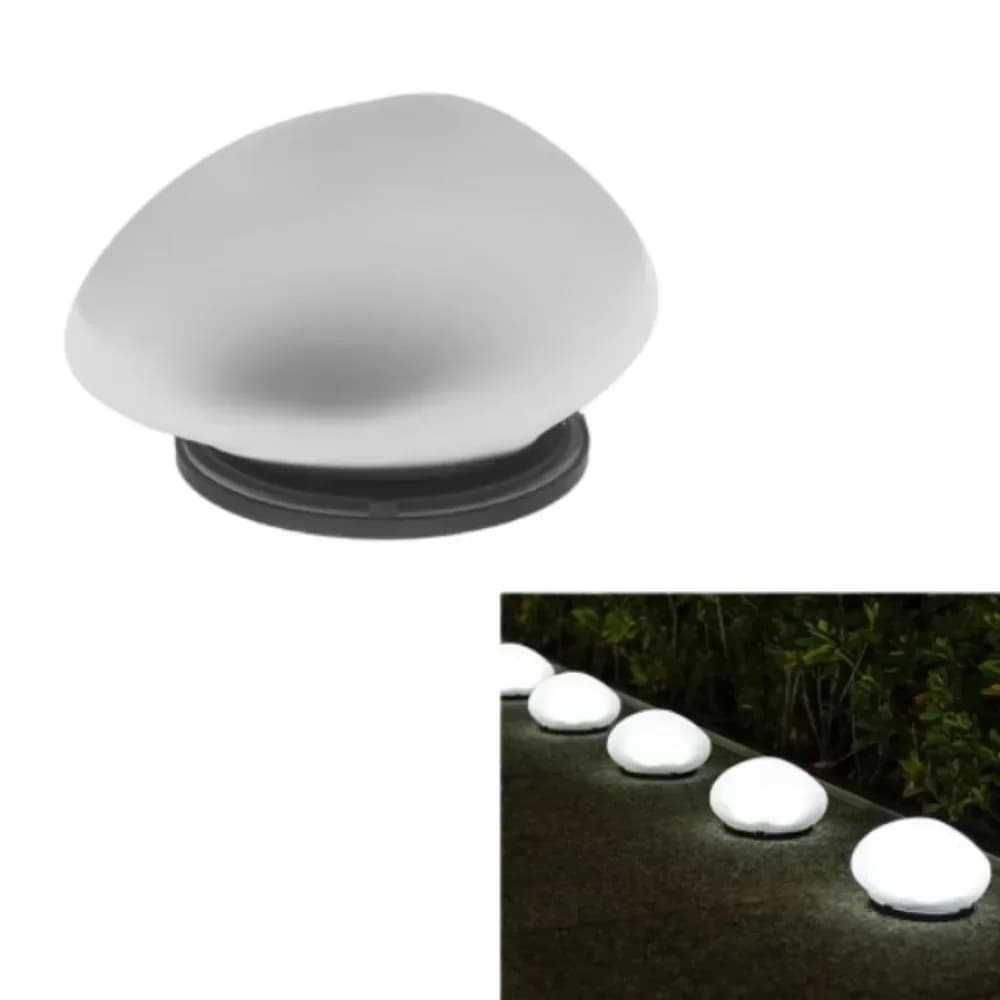 Luz de jardín LED solar impermeable con diseño de piedra