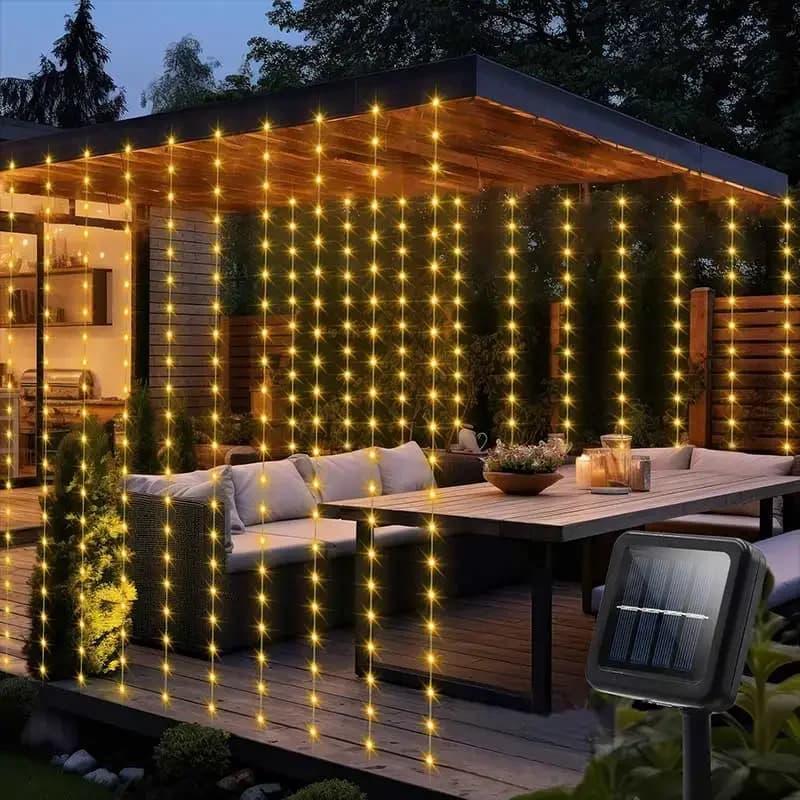 Guirnalda de Luces LED Solares para Exterior