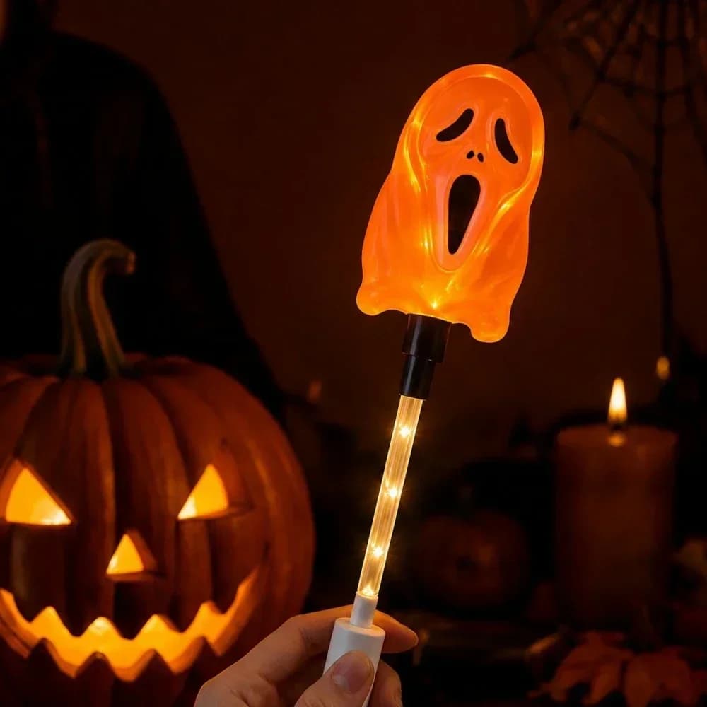 Varita LED Halloween Fantasma Multicolor