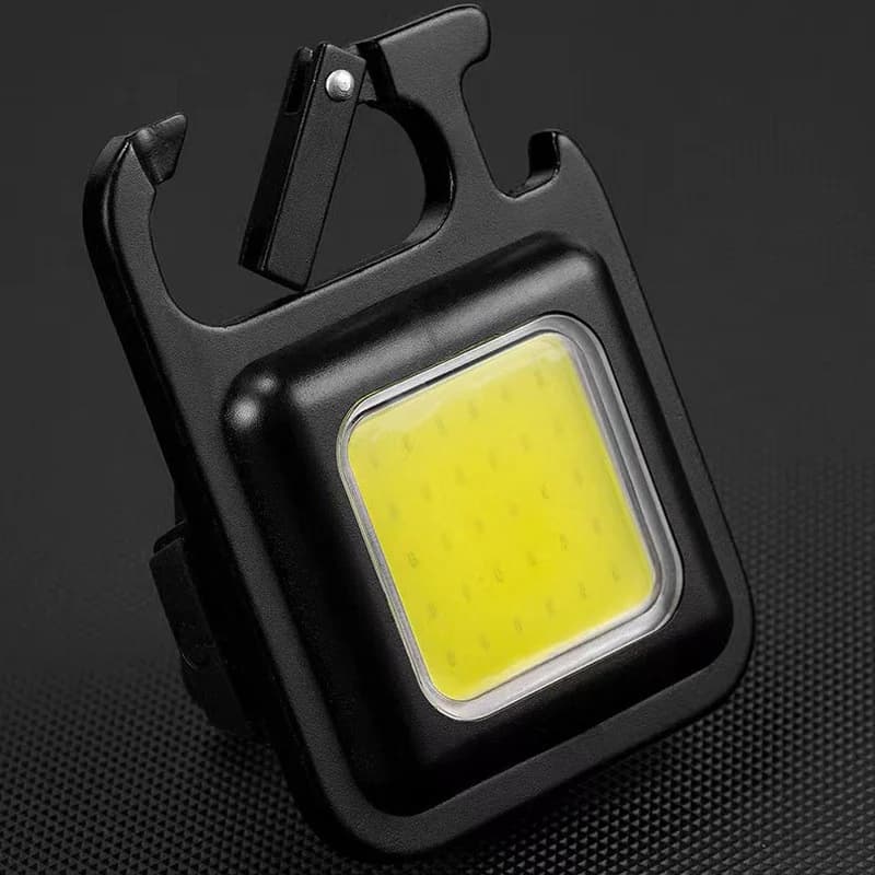 Mini Luz de Trabajo LED COB con Llavero, Recargable por Tipo-C