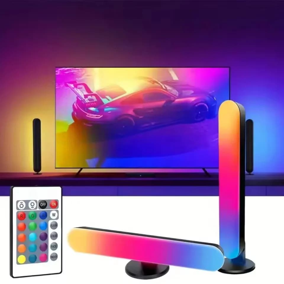 Barra de luz RGB recargable por USB con sincronización rítmica musical