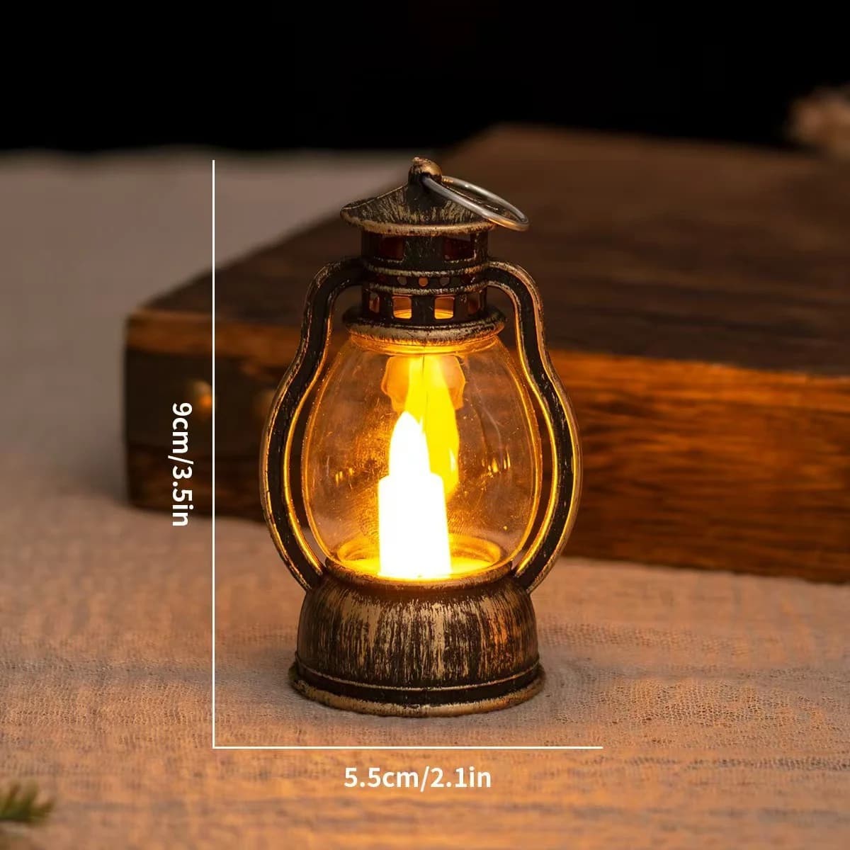 Farolillo Mini LED Retro con Luz Cálida